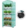 imageVIVOSUN 10x7x7 Ft Large Walk in Greenhouse Greenhouse Tunnel Garden Plant Hot House with Green PE Cover Rollup Zipper Door and Window for OutdoorGreen PE