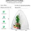 imageVIVOSUN 10x7x7 Ft Large Walk in Greenhouse Greenhouse Tunnel Garden Plant Hot House with Green PE Cover Rollup Zipper Door and Window for OutdoorWhite PE