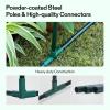 imageVIVOSUN 10x7x7 Ft Large Walk in Greenhouse Greenhouse Tunnel Garden Plant Hot House with Green PE Cover Rollup Zipper Door and Window for OutdoorWhite PE