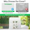 imageVIVOSUN 10x7x7 Ft Large Walk in Greenhouse Greenhouse Tunnel Garden Plant Hot House with Green PE Cover Rollup Zipper Door and Window for OutdoorWhite PE