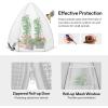 imageVIVOSUN 10x7x7 Ft Large Walk in Greenhouse Greenhouse Tunnel Garden Plant Hot House with Green PE Cover Rollup Zipper Door and Window for OutdoorWhite PE