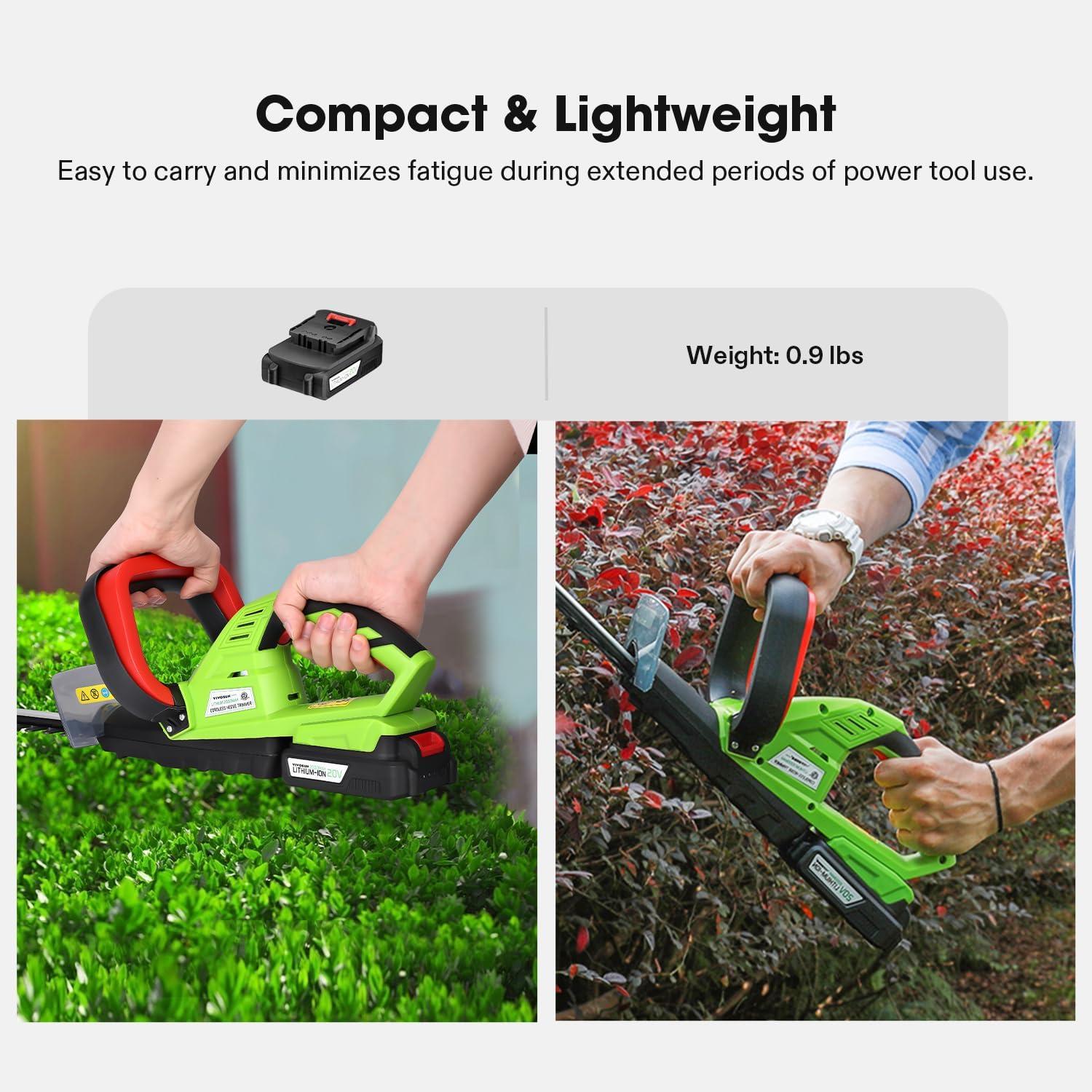imageVIVOSUN 20V 20Ah Battery Lithium Ion Battery Compatible 20V Cordless Pruning Range Products