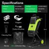 imageVIVOSUN 15Amp Electric Wood Chipper Shredder with 157quot Hopper ampamp 50L Collection Bag Includes Plunger Extra Carbon Blades Safety Goggles ampamp Gloves for Yard Waste Branches and Leaves Green