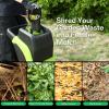 imageVIVOSUN 15Amp Electric Wood Chipper Shredder with 157quot Hopper ampamp 50L Collection Bag Includes Plunger Extra Carbon Blades Safety Goggles ampamp Gloves for Yard Waste Branches and Leaves Green