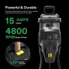 imageVIVOSUN 15Amp Electric Wood Chipper Shredder with 177quot Hopper ampamp 50L Collection Bag Includes Plunger Extra Carbon Blades Safety Goggles ampamp Gloves for Yard Waste Branches and Leaves Grey