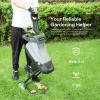 imageVIVOSUN 15Amp Electric Wood Chipper Shredder with 177quot Hopper ampamp 50L Collection Bag Includes Plunger Extra Carbon Blades Safety Goggles ampamp Gloves for Yard Waste Branches and Leaves Grey
