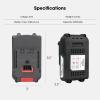 imageVIVOSUN 20V 20Ah Battery Lithium Ion Battery Compatible 20V Cordless Pruning Range Products