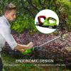 imageVIVOSUN 20quot Cordless Pole Hedge Trimmer 20V Electric Bush Trimmer with 20 DualAction Laser Blade Adjustable Cutting Head 055quot Cutting Capacity 20AH Battery and Fast Charger IncludedHedge Trimmer with 20V Battery
