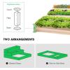 imageVIVOSUN 3Tier 3Grid Wooden Raised Garden Bed 425 x 345 x 15 Inches Outdoor Elevated Wood Planter Box with Screwdriver for Gardens Patios Backyards Balcony and Outdoors3 Tier