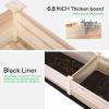 imageVIVOSUN 3Tier 3Grid Wooden Raised Garden Bed 425 x 345 x 15 Inches Outdoor Elevated Wood Planter Box with Screwdriver for Gardens Patios Backyards Balcony and OutdoorsRectangle with trellis