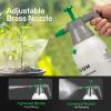 imageVIVOSUN 05Gal Handheld Garden Sprayer 2L Pump Sprayer 68 Oz Water Spray Bottle with Safety Valve Adjustable Nozzle Extended Spray Rod ampamp Additional Seals Ideal for Watering Fertilizing Cleaning68 ounce