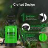 imageVIVOSUN 135Gallon Pump Pressure Sprayer Pressurized Lawn ampamp Garden Water Spray Bottle with Adjustable Shoulder Strap for Spraying Plants Garden Watering and Household CleaningGreen