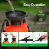 imageVIVOSUN 135Gallon Pump Pressure Sprayer Pressurized Lawn ampamp Garden Water Spray Bottle with Adjustable Shoulder Strap for Spraying Plants Garden Watering and Household CleaningOrange