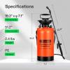 imageVIVOSUN 135Gallon Pump Pressure Sprayer Pressurized Lawn ampamp Garden Water Spray Bottle with Adjustable Shoulder Strap for Spraying Plants Garden Watering and Household CleaningOrange