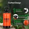 imageVIVOSUN 135Gallon Pump Pressure Sprayer Pressurized Lawn ampamp Garden Water Spray Bottle with Adjustable Shoulder Strap for Spraying Plants Garden Watering and Household CleaningOrange