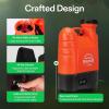 imageVIVOSUN 4 Gallon Battery Powered Backpack Sprayer Electric Pump Sprayer with Four Nozzles for Garden Lawn Orange
