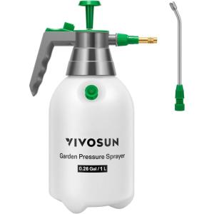 imageVIVOSUN 05Gal Handheld Garden Sprayer 2L Pump Sprayer 68 Oz Water Spray Bottle with Safety Valve Adjustable Nozzle Extended Spray Rod ampamp Additional Seals Ideal for Watering Fertilizing Cleaning34 ounce