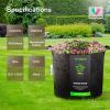 imageVIVOSUN 1 Pack 100 Gallon Grow Bag Fabric Pot with Handles for Vegtables and Plants45 Gallon