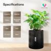 imageVIVOSUN 5Pack 1 Gallon Grow Bags Fabric Pots with SelfAdhesion Sides for Transplanting1 gallon
