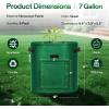 imageVIVOSUN 5Pack 10 Gallon Potato Grow Bags for Growing Potatoes Fabric Potato Pots with Handle and Rollup Window Potato Growing Containers Potato Planter Potato Planter for Growing Potatoes BlackGreen