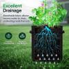 imageVIVOSUN 5Pack 10 Gallon Potato Grow Bags for Growing Potatoes Fabric Potato Pots with Handle and Rollup Window Potato Growing Containers Potato Planter Potato Planter for Growing Potatoes BlackBlack