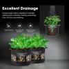 imageVIVOSUN 5Pack 7 Gallon Visible Potato Grow Bags Thick Fabric Potato Pots with 360 Visibility ampamp Harvest Window Potato Growing Containers Potato Planter Potato Planter for Growing Potatoes Black5