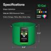 imageVIVOSUN 5Pack 7Gallon Colored Grow Bags 350G Thick nonwoven Fabric Pots with Handles for Flowers Fruits and Vegetables10 Gallons