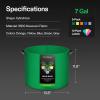 imageVIVOSUN 5Pack 7Gallon Colored Grow Bags 350G Thick nonwoven Fabric Pots with Handles for Flowers Fruits and Vegetables7 Gallons