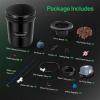imageVIVOSUN DWC Hydroponics Grow System with Top Drip Kit 5Gallon Deep Water Culture Recirculating Drip Garden System with MultiPurpose Air Hose Air Pump and Air Stone 2 Buckets  Top Drip Kit4 Buckets  Top Drip Kit