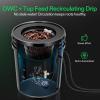 imageVIVOSUN DWC Hydroponics Grow System with Top Drip Kit 5Gallon Deep Water Culture Recirculating Drip Garden System with MultiPurpose Air Hose Air Pump and Air Stone 2 Buckets  Top Drip Kit8 Buckets  Top Drip Kit