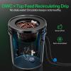 imageVIVOSUN DWC Hydroponics Grow System with Top Drip Kit 5Gallon Deep Water Culture Recirculating Drip Garden System with MultiPurpose Air Hose Air Pump and Air Stone 2 Buckets  Top Drip Kit4 Buckets  Top Drip Kit