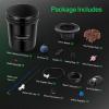 imageVIVOSUN DWC Hydroponics Grow System with Top Drip Kit 5Gallon Deep Water Culture Recirculating Drip Garden System with MultiPurpose Air Hose Air Pump and Air Stone 2 Buckets  Top Drip Kit2 Buckets  Top Drip Kit