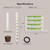 imageVIVOSUN Hydroponics Growing System 90 Plant Sites 3 Layers 10 FoodGrade PVCU Pipes Hydroponic Gardening System Grow Kit with Water Pump Pump Timer Nest Basket and Sponge for Leafy Vegetables36Wall mounted