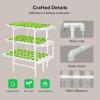 imageVIVOSUN Hydroponics Growing System 90 Plant Sites 3 Layers 10 FoodGrade PVCU Pipes Hydroponic Gardening System Grow Kit with Water Pump Pump Timer Nest Basket and Sponge for Leafy Vegetables108 Plant Sites