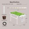 imageVIVOSUN Hydroponics Growing System 90 Plant Sites 3 Layers 10 FoodGrade PVCU Pipes Hydroponic Gardening System Grow Kit with Water Pump Pump Timer Nest Basket and Sponge for Leafy Vegetables36