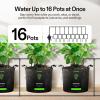 imageVIVOSUN Professional Automatic Drip Irrigation Kits 15W Output All in One Professional Grow Kit Includes Pump Timer and Regulator 8 Drip Emitters Garden Plant Watering System Indoor OutdoorSmart Drip Irrigation