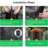 imageVIVOSUN 220 Gallon Outdoor Compost Bin Expandable Composter Easy to Setup ampamp Large Capacity for Backyard Lawn Black with Gloves300 Gallon