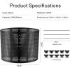 imageVIVOSUN 220 Gallon Outdoor Compost Bin Expandable Composter Easy to Setup ampamp Large Capacity for Backyard Lawn Black with Gloves300 Gallon