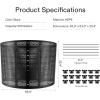 imageVIVOSUN 220 Gallon Outdoor Compost Bin Expandable Composter Easy to Setup ampamp Large Capacity for Backyard Lawn Black with Gloves500 Gallon