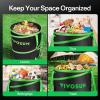 imageVIVOSUN 30Gallon Collapsible Trash Can Reusable PopUp Garden Bag with HardShell Bottom Leaf Scoops and Gloves Yard Waste Container for Lawn Care and Camping 2Pack47 Gallon 2Pack