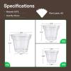 imageVIVOSUN 36 Packs 456 Inch Clear Nursery Pots with Drainage Holes Reinforced Plastic Seedling Pots for Plants Flowers Cuttings and Succulents 40 pcs Plant Labels456 Inch