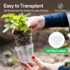 imageVIVOSUN 36 Packs 456 Inch Clear Nursery Pots with Drainage Holes Reinforced Plastic Seedling Pots for Plants Flowers Cuttings and Succulents 40 pcs Plant Labels456 Inch