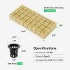 imageVIVOSUN 72 Rockwool Cubes ampamp Net Pots Set for Hydroponics 12 x 12 x 16 Cubes 72 Plugs ampamp 72 2 Net Cups for Hydroponic Growing SeedStarting Cloning Tower Gardens