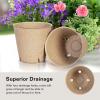 imageVIVOSUN Peat Pots 60 Packs 315Inch Seed Starting Pots with Drainage Holes Round Nursery Pot 20 Plant Labels for Flowers Plants Vegetables 60Pcs120