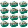 imageVIVOSUN 12Pack Seed Starter Trays 144Cell Seed Starter Kit with Humidity Dome Flat Reusable Plant Germination Trays with Drain Hole Green Propagation Tray for Planting Seeds12Pack 144Cell