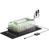 imageVIVOSUN 1Pack 40Cell Seed Starter Trays with 1 Set of LED Lights and 10quotx2075quot Seedling Heat Mat 36quot Higher Cover Adjustable Vents Drainage Holes Green Propagation Tray for Planting Seeds1Pack 40Cell