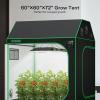 imageVIVOSUN R846 4x8 Grow Tent 96quotx48quotx72quot Roof Cube Tent with Observation Window and Floor Tray for Hydroponics Indoor Plant for VS4000VSF430060x60x72