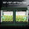 imageVIVOSUN S108 10x10 Grow Tent 120quotx120quotx80quot High Reflective Mylar with Observation Window and Floor Tray for Hydroponics Indoor Plant for VSF6450Black