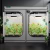 imageVIVOSUN S108 10x10 Grow Tent 120quotx120quotx80quot High Reflective Mylar with Observation Window and Floor Tray for Hydroponics Indoor Plant for VSF6450Gray