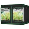 imageVIVOSUN S108 10x10 Grow Tent 120quotx120quotx80quot High Reflective Mylar with Observation Window and Floor Tray for Hydroponics Indoor Plant for VSF6450Black